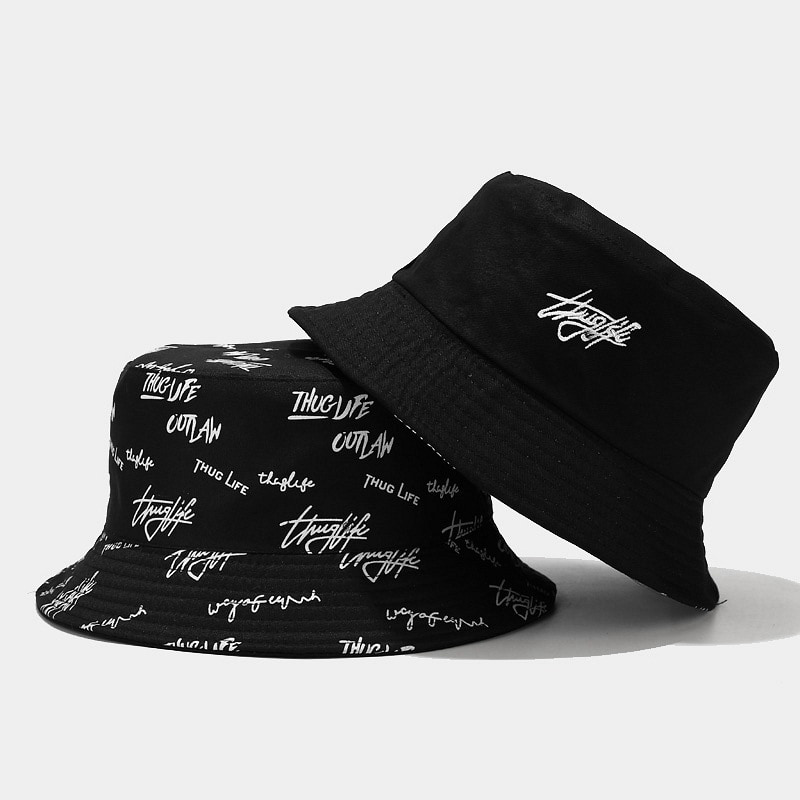 BK00025 Pălărie casual cu broderie florală pe două fețe