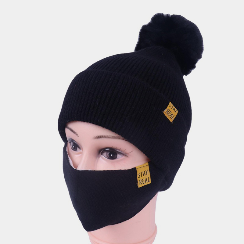 H00032 Set de mască pentru pălărie tricotată