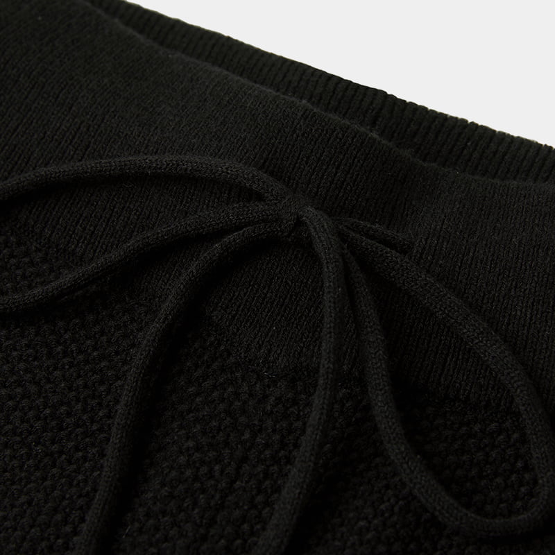 ML2237 Pantaloni casual din tricot cu talie mijlocie groși de înaltă densitate ML2237 Pantaloni casual din tricot cu talie mijlocie groși de înaltă densitate