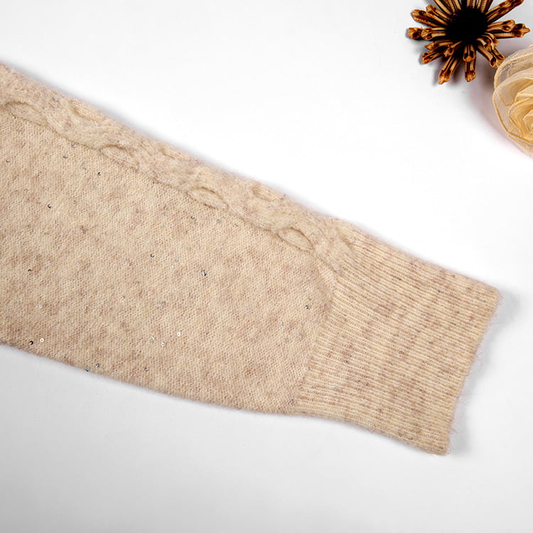 SM-K0012 Pulover tricotat de primăvară, toamnă, cu rever, culoare uni, cu fundul gol SM-K0012 Pulover tricotat de primăvară, toamnă, cu rever, culoare uni, cu fundul gol