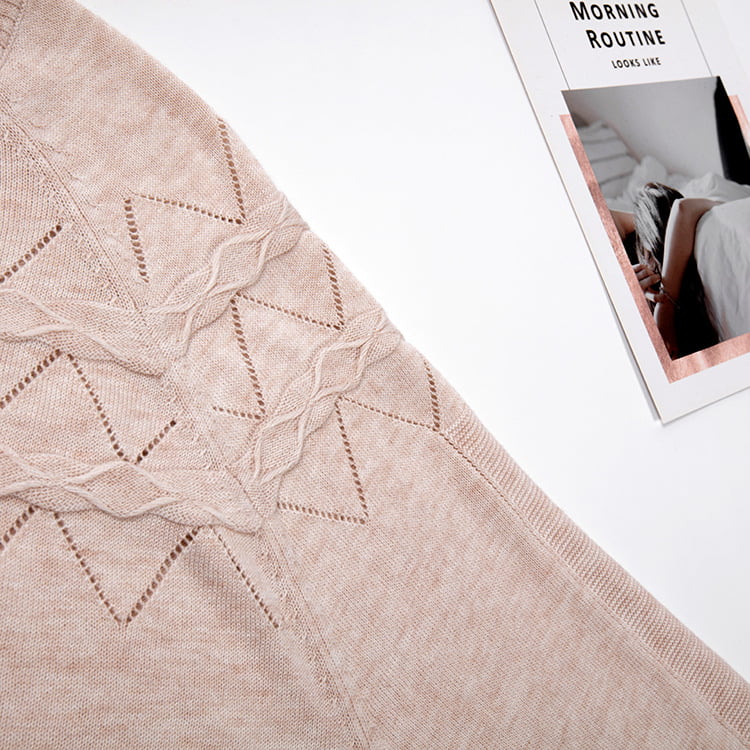 SM-K0042 Pulover tricotat cu mânecă lungă, cu mânecă lungă, subțire, ondulată, cu fundul gol SM-K0042 Pulover tricotat cu mânecă lungă, cu mânecă lungă, subțire, ondulată, cu fundul gol