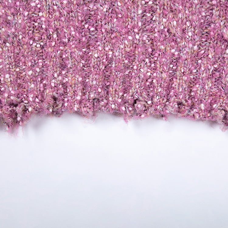 SM-K0037 Pulover tricotat pentru femei, primăvară și toamnă, cu decolteu rotund, tiv cu crestătură brută SM-K0037 Pulover tricotat pentru femei, primăvară și toamnă, cu decolteu rotund, tiv cu crestătură brută