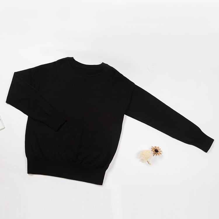 SM-K0048 Pulover tricotat cu mânecă lungă, jacquard Alphabet, pentru femei SM-K0048 Pulover tricotat cu mânecă lungă, jacquard Alphabet, pentru femei