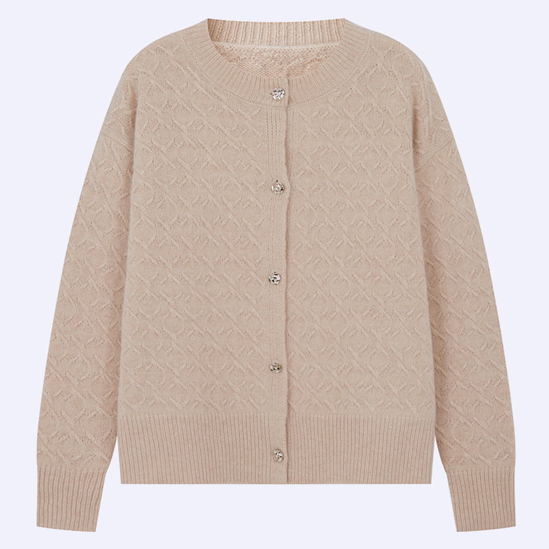 ML2203 Cardigan tricotat cu gât rotund pentru femei, la începutul primăverii, toamna