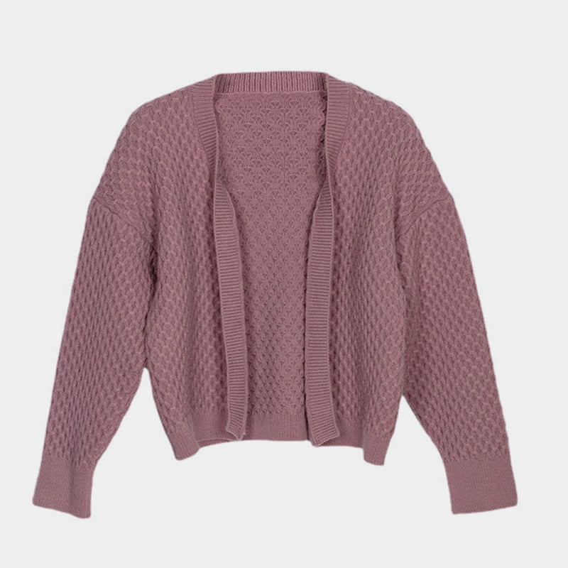 SM-K0044 Pulover tricotat cu răsucire tridimensională de toamnă/iarnă fără nasturi SM-K0044 Pulover tricotat cu răsucire tridimensională de toamnă/iarnă fără nasturi