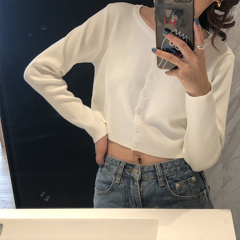 SM-K0016 Pulover tricotat pentru femei, stil scurt, cu mânecă lungă, gât larg, subțire SM-K0016 Pulover tricotat pentru femei, stil scurt, cu mânecă lungă, gât larg, subțire