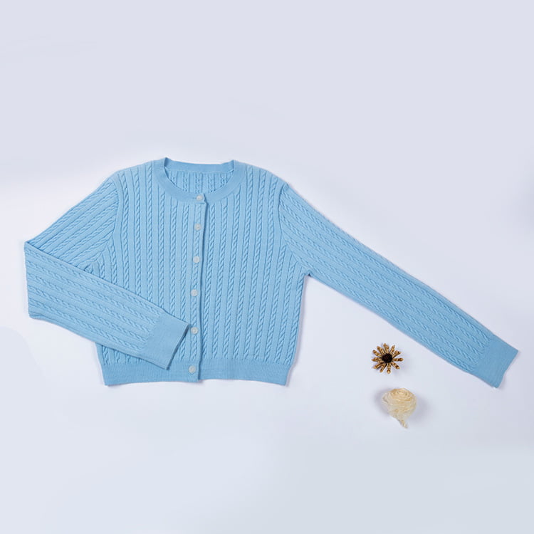 SM-K0035 Cardigan din tricot cu un singur piept din jacquard, cu mânecă lungă, de primăvară și toamnă. SM-K0035 Cardigan din tricot cu un singur piept din jacquard, cu mânecă lungă, de primăvară și toamnă.