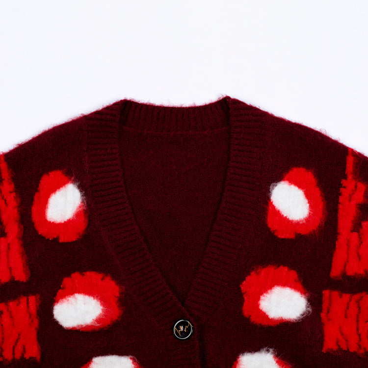 SM-K0030 Cardigan tricotat îngroșat pentru femei, din jacquard, cu pete contrastante, toamnă/iarnă SM-K0030 Cardigan tricotat îngroșat pentru femei, din jacquard, cu pete contrastante, toamnă/iarnă