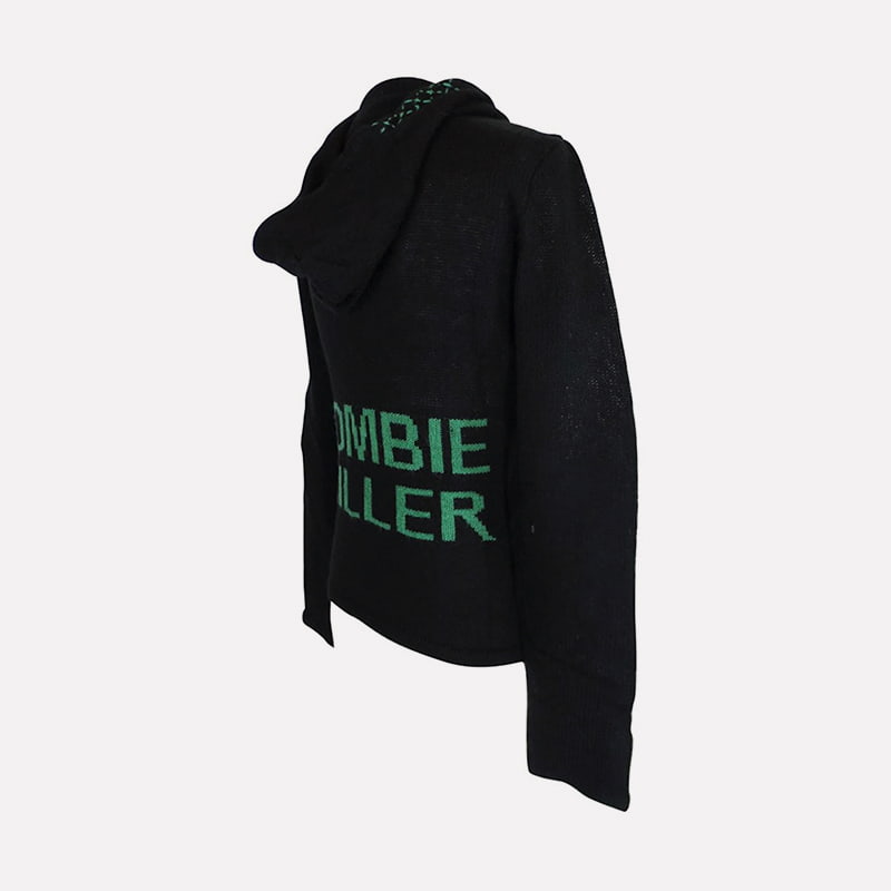 SM-K0098 Pulover tricotat cu glugă cu monogramă Pulover tricotat strâns SM-K0098 Pulover tricotat cu glugă cu monogramă Pulover tricotat strâns