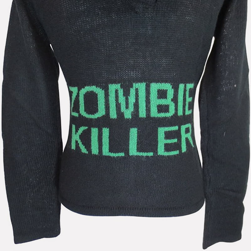 SM-K0098 Pulover tricotat cu glugă cu monogramă Pulover tricotat strâns SM-K0098 Pulover tricotat cu glugă cu monogramă Pulover tricotat strâns