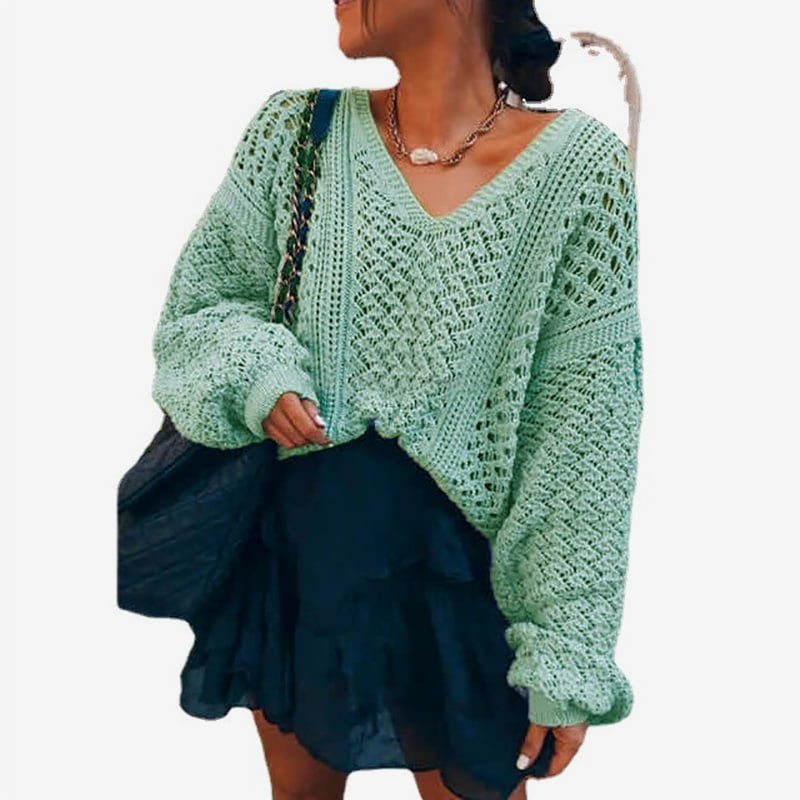 SM-K0082 Pulover tricotat cu decolteu în V de culoare uni Pulover tricotat SM-K0082 Pulover tricotat cu decolteu în V de culoare uni Pulover tricotat