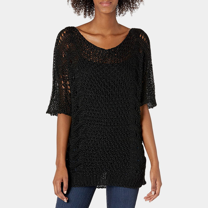 SM-K0060 Pulover tricotat cu decolteu rotund pentru protecție solară cu mânecă scurtă SM-K0060 Pulover tricotat cu decolteu rotund pentru protecție solară cu mânecă scurtă